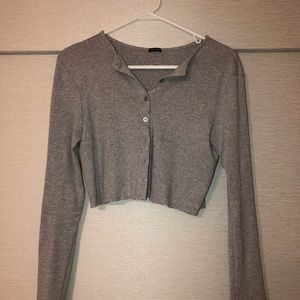 Brandy Melville cropped button-up cardigan